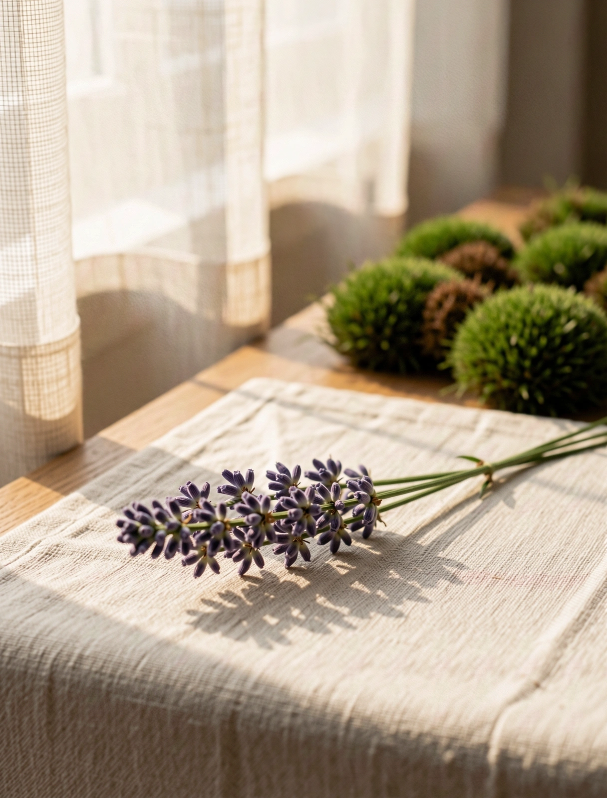 Sanfte Morgenstimmung mit Lavendel